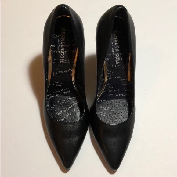 Kenneth Cole black leather anniversary pumps NEW - Picture 8 of 8